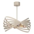Deckenleuchte an Stange SPARKLE 4xE27/15W/230V beige