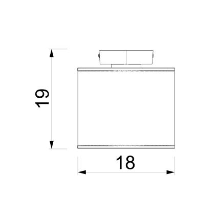 Deckenleuchte ARDEN 1xE27/15W/230V Ø 18 cm beige
