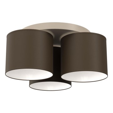 Deckenleuchte ARDEN 3xE27/15W/230V Ø 30 cm beige/braun