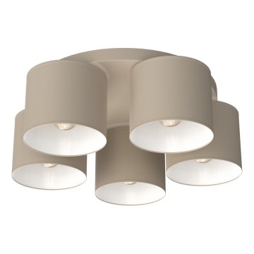 Deckenleuchte ARDEN 5xE27/15W/230V Ø 44 cm beige