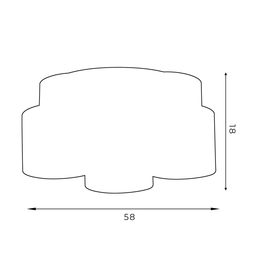 Deckenleuchte ARDEN 5xE27/60W/230V grün/gold, aufgesetzt