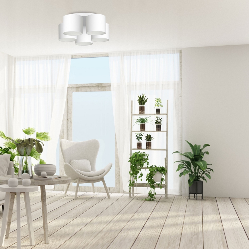 Deckenleuchte ARDEN 5xE27/60W/230V weiß