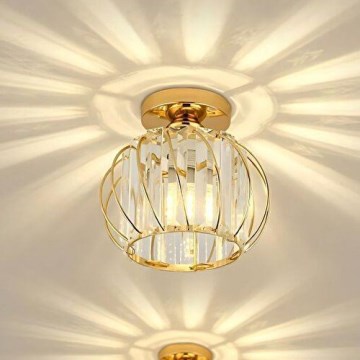 Deckenleuchte BELLA 1xE27/40W/230V Ø 20 cm goldfarben