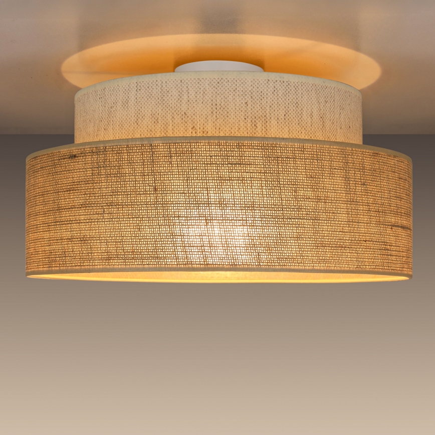 Deckenleuchte BOHO 1xE27/60W/230V cremefarben/beige