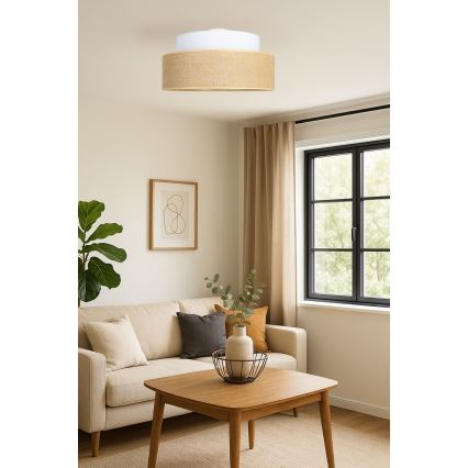 Deckenleuchte BOHO 1xE27/60W/230V weiß/beige