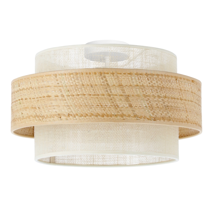 Deckenleuchte BOHO 1xE27/60W/230V Ø 40 cm Jute/Creme