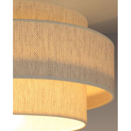 Deckenleuchte BOHO 1xE27/60W/230V Ø 40 cm weiß