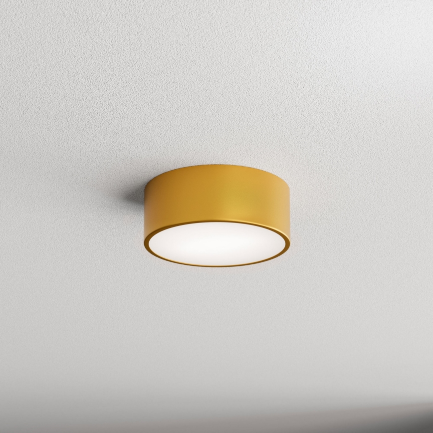 Deckenleuchte mit Bewegungs- und Dämmerungssensor CLEO 1xE27/40W/230V Ø 20 cm, gold