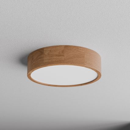Deckenleuchte CLEO mit Bewegungs- und Dämmerungssensor, 3×E27, 24 W, 230 V, Ø 37,5 cm, Eiche