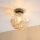 Deckenleuchte CRISTAL 1xE14/15W/230V Messing/rauchbeige