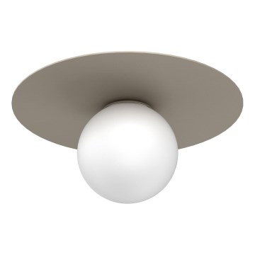 Deckenleuchte FLAT 1xE27/15W/230V Ø 35 cm beige