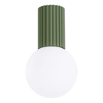 Deckenleuchte für Badezimmer HALO 1xG9/8W/230V d 12 cm IP44 grün