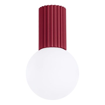 Deckenleuchte für Badezimmer HALO 1xG9/8W/230V d 12 cm IP44 rot