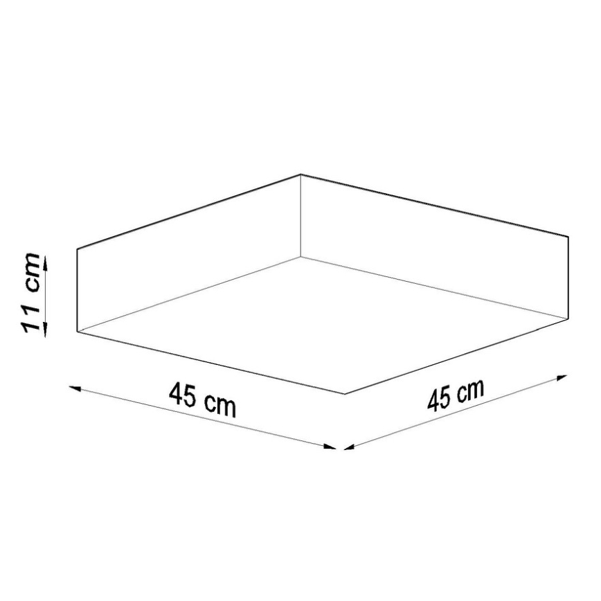 Deckenleuchte HORUS 45 3xE27/60W/230V weiß