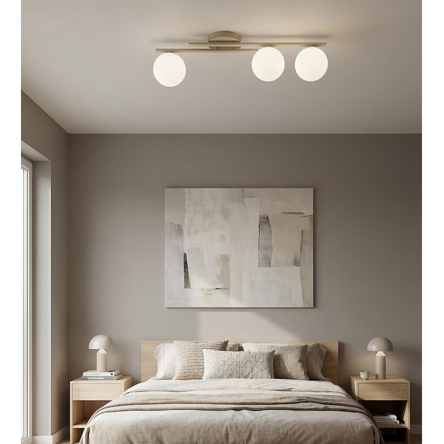 Deckenleuchte KAIRO 3xE14/10W/230V beige
