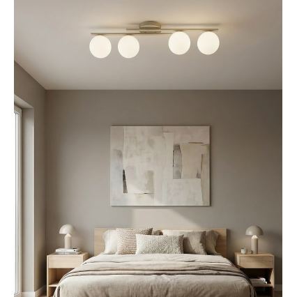 Deckenleuchte KAIRO 4xE14/10W/230V beige