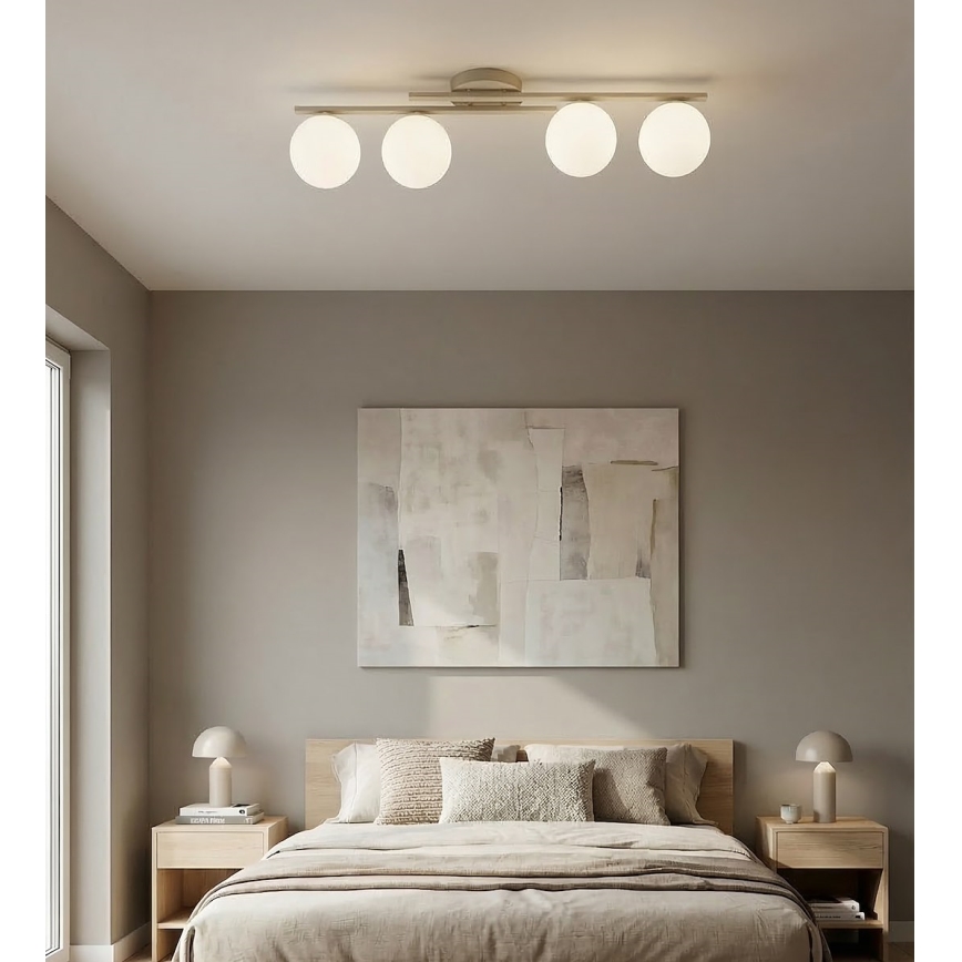 Deckenleuchte KAIRO 4xE14/10W/230V beige