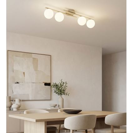 Deckenleuchte KAIRO 4xE14/10W/230V beige