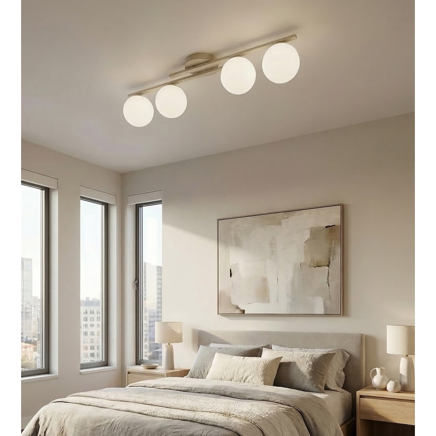 Deckenleuchte KAIRO 4xE14/10W/230V beige