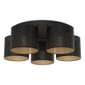 Deckenleuchte LOFT SHADE 5xE27/60W/230V schwarz/golden