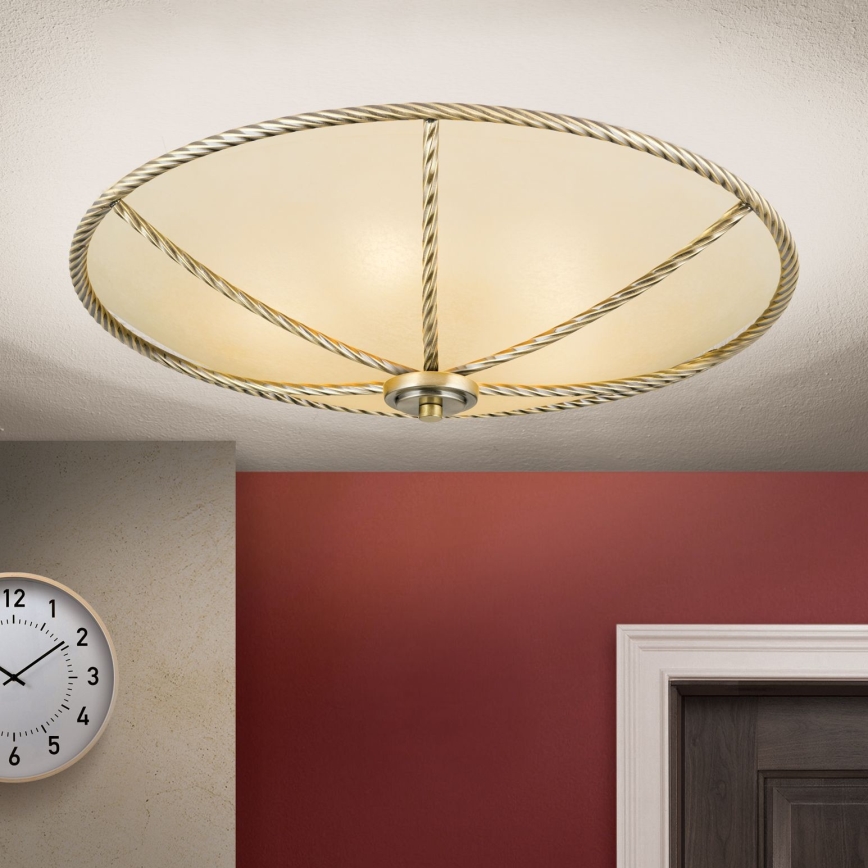 Deckenleuchte MAURO 5xE27/60W/230V d 56 cm bronzen