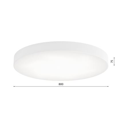 Deckenleuchte mit einem Sensor CLEO 6xE27/24W/230V d. 80 cm weiß
