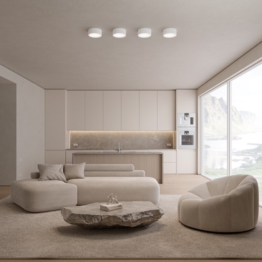 Deckenleuchte mit Bewegungs- und Dämmerungssensor CLEO 1xE27/40W/230V Ø 20 cm weiß