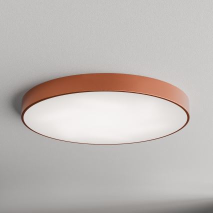 Deckenleuchte mit Bewegungs- und Dämmerungssensor CLEO 6xE27/24W/230V Ø 80 cm kupferfarben