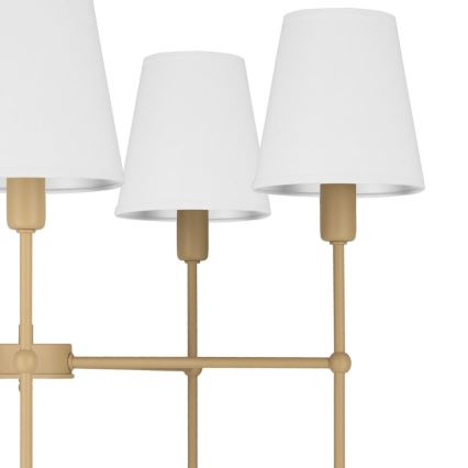 Deckenleuchte mit Stange MADELA 5xE14/40W/230V weiß/beige