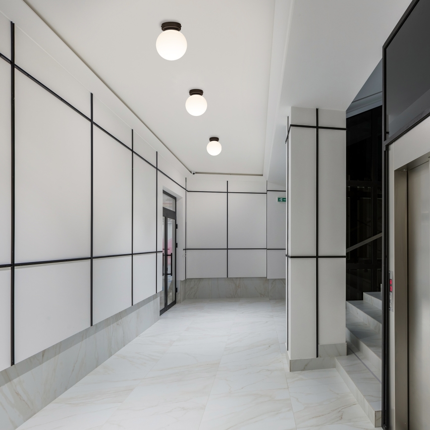 Deckenleuchte MOONLIGHT 1xE27/15W/230V Ø 16 cm schwarz