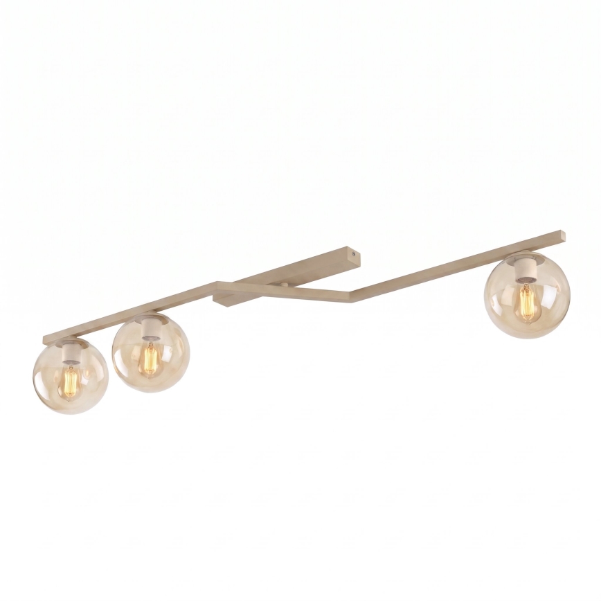 Deckenleuchte NATON 3xE14/10W/230V beige/rauchbeige