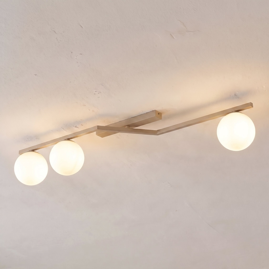 Deckenleuchte NATON 3xE14/10W/230V beige/weiß