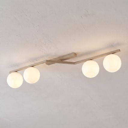 Deckenleuchte NATON 4xE14/10W/230V beige/weiß