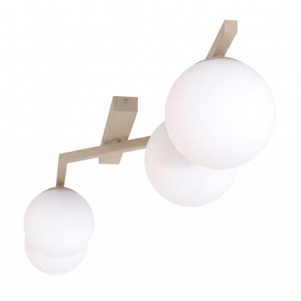 Deckenleuchte NATON 4xE14/10W/230V beige/weiß