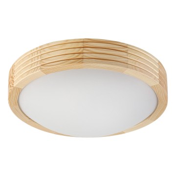 Deckenleuchte NATURAL MODERN SLIM 1xE27/15W/230V Ø 27,5 cm Kiefer