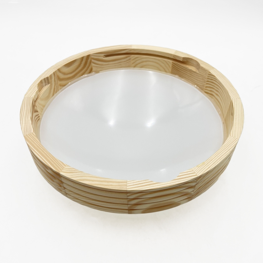 Deckenleuchte NATURAL MODERN SLIM 1xE27/15W/230V Ø 27,5 cm Kiefer