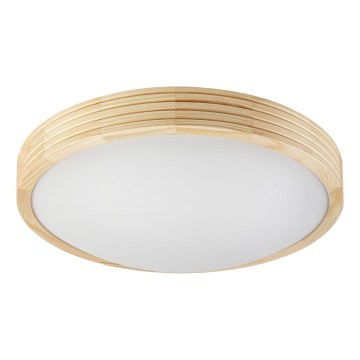 Deckenleuchte NATURAL MODERN SLIM 2xE27/15W/230V Ø 37,5 cm Kiefer