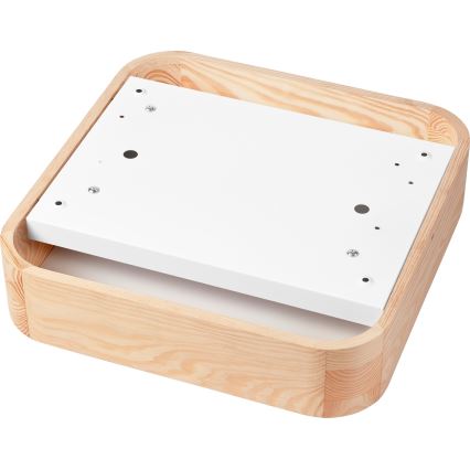 Deckenleuchte NATURAL SQUARE 2xE27/15W/230V 35x35 cm Kiefer