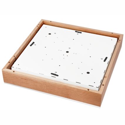 Deckenleuchte OAK SQUARE 4xE27/15W/230V 48x48 cm Eiche/weiß