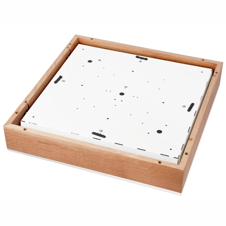 Deckenleuchte OAK SQUARE 4xE27/15W/230V 48x48 cm Eiche/weiß