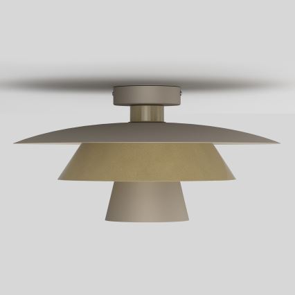 Deckenleuchte PLATO 1xE27/15W/230V Ø 32 cm beige/gold