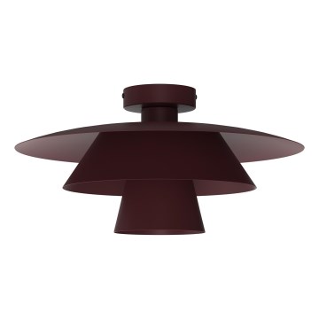 Deckenleuchte PLATO 1xE27/15W/230V Ø 32 cm bordeaux