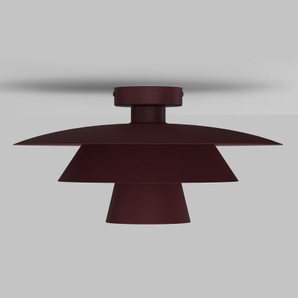Deckenleuchte PLATO 1xE27/15W/230V Ø 32 cm bordeaux