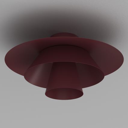 Deckenleuchte PLATO 1xE27/15W/230V Ø 32 cm bordeaux