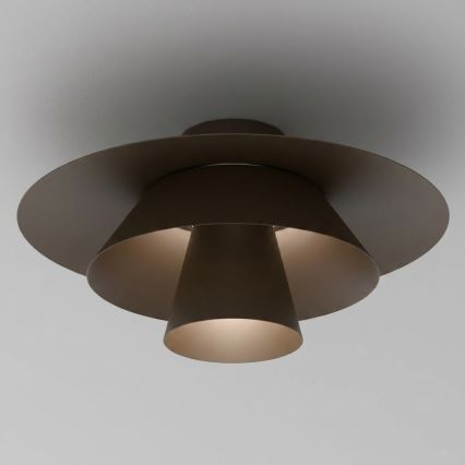 Deckenleuchte PLATO 1xE27/15W/230V Ø 32 cm braun