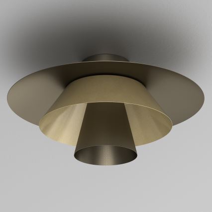 Deckenleuchte PLATO 1xE27/15W/230V Ø 32 cm bronzefarben