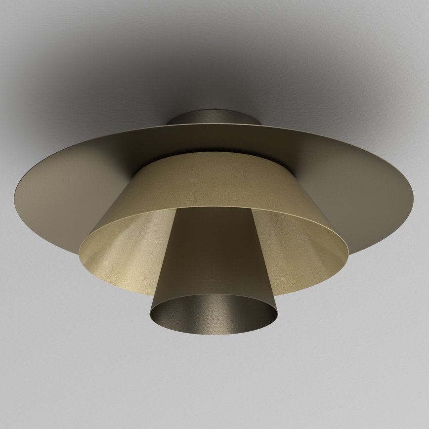Deckenleuchte PLATO 1xE27/15W/230V Ø 32 cm bronzefarben