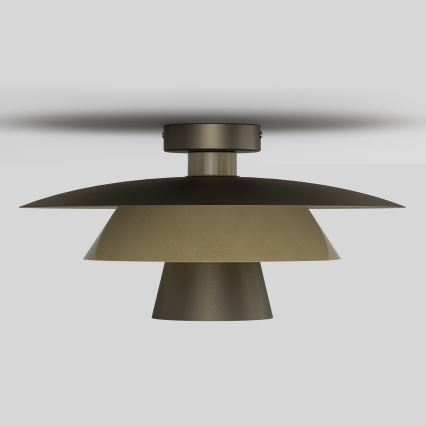 Deckenleuchte PLATO 1xE27/15W/230V Ø 32 cm bronzefarben