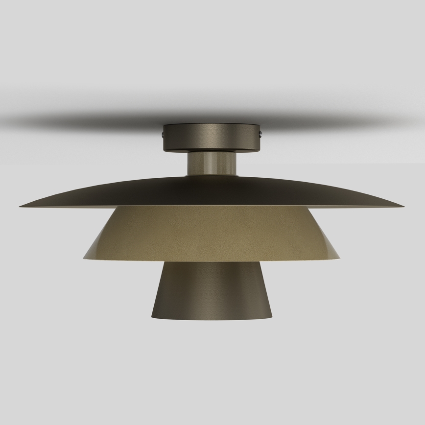 Deckenleuchte PLATO 1xE27/15W/230V Ø 38 cm Bronze/Gold