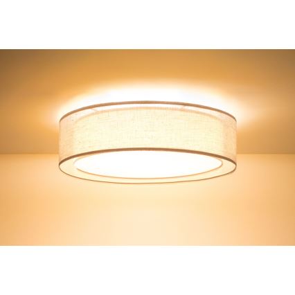Deckenleuchte PURO 2xE27/40W/230V Ø 50 cm beige